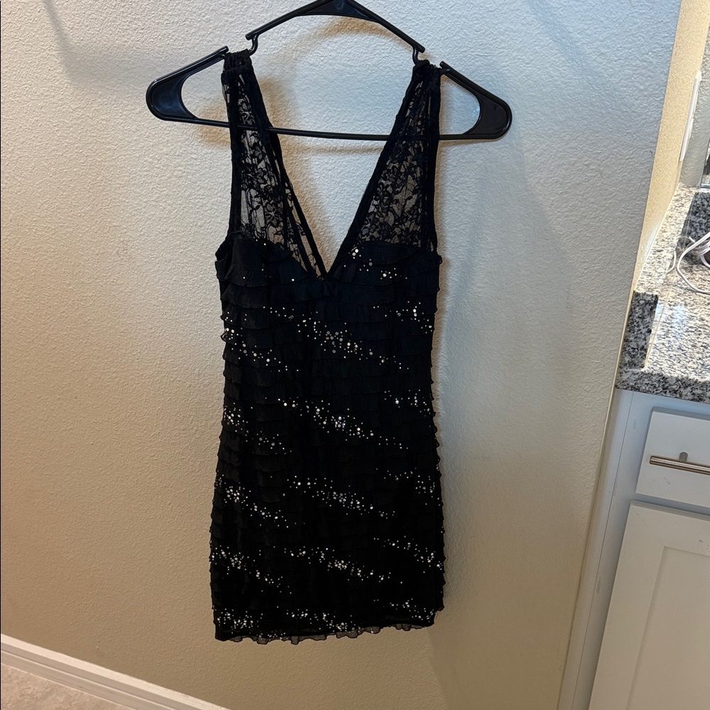 Elegant Black Lace Dress